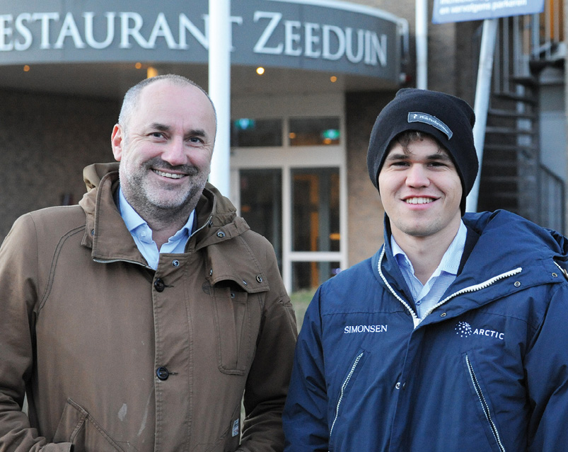 Magnus Carlsen and Espen Agdestein