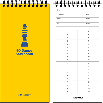 50 Games Scorebook