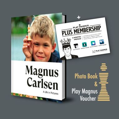 Magnus Carlsen: A Life in Pictures + Play Magnus Voucher