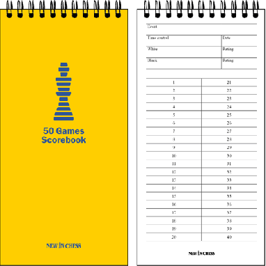 50 Games Scorebook