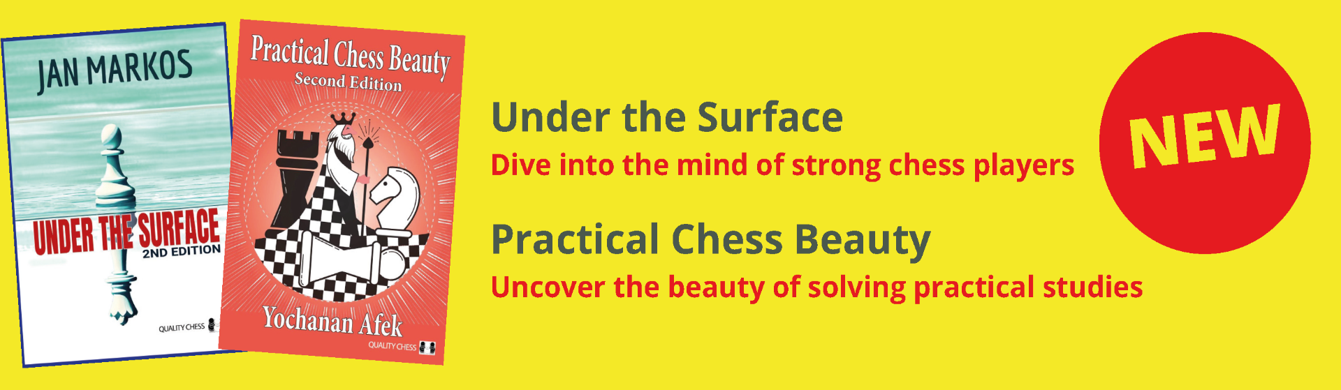 NEW! Under the Surface &amp; Practical Chess Beauty  (Second Editions)